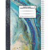 Graph Paper Composition Notebook: 110 Pages - Quad Ruled 4x4 - 8.5" x 11" Marble Large Notebook with Grid Paper - Math Notebook For Students - Paperback