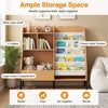 Kids Bookshelf and Toy Storage Organizer with 5 Fabric Pockets