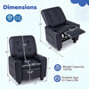 Kids Recliner Chair with Cup Holder & Adjustable Backrest
