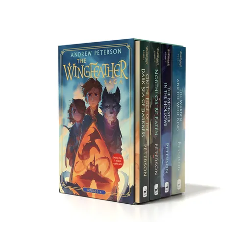 Wingfeather Saga Boxed Set: On the Edge of the Dark Sea of Darkness; North! or Be Eaten; The Monster in the Hollows; The Warden and the Wolf King - Hardcover