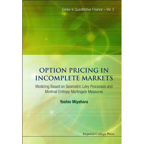 Option Pricing in Incomplete Markets(v3) - Hardcover