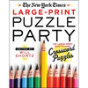 The New York Times Large-Print Puzzle Party: 120 Large-Print Easy to Hard Crossword Puzzles - Paperback