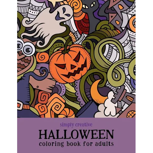 Simply Creative Halloween Coloring Book for Adults - Paperback