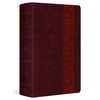 ESV Large Print Personal Size Bible, Red Letter (Trutone, Mahogany, Trellis Design) - Imitation Leather