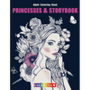 Princesses & Storybook Adult Coloring Book: Coloring Book with Fun, Stress Relief & Mindful Meditation and Relaxing Patterns Coloring Pages - Paperback
