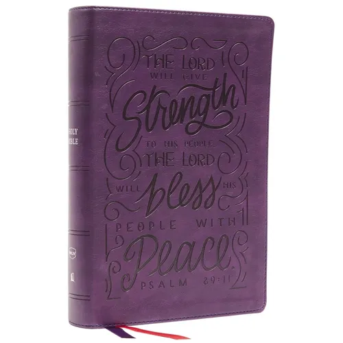 Nkjv, Giant Print Center-Column Reference Bible, Verse Art Cover Collection, Leathersoft, Purple, Red Letter, Comfort Print: Holy Bible, New King Jame - Imitation Leather