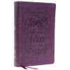 Nkjv, Giant Print Center-Column Reference Bible, Verse Art Cover Collection, Leathersoft, Purple, Red Letter, Comfort Print: Holy Bible, New King Jame - Imitation Leather
