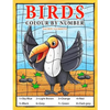 Birds: Colour by Number book for Kids and preschoolers - Paperback