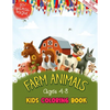 Farm Animals Kids Coloring Book Ages 4 to 8: 50 + Adorable Farm Animals (Cows, Rabbit, Duck, Pig, Goat, Chicken, Horse And Llamas) Illustrations For K - Paperback