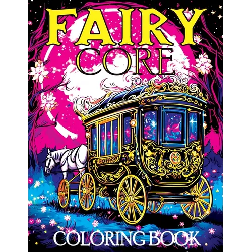 Fairy Core: Coloring Book Featuring Wonderland at Midnight - A Mystical Journey Through Fairy Tales and Secrets - Paperback