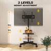 Mobile TV Cart Stand 23-60 Inch Rolling TV Stand w/ Shelf VESA 400x400 88lbs