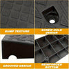 2PCS Heavy Duty Curb Ramp Portable Non-Slip Driveway Ramp for Car Wheelchair