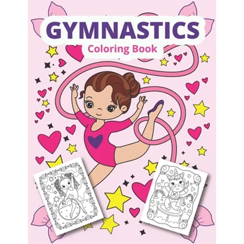 Gymnastics coloring book: Gymnastics coloring for girls - Paperback