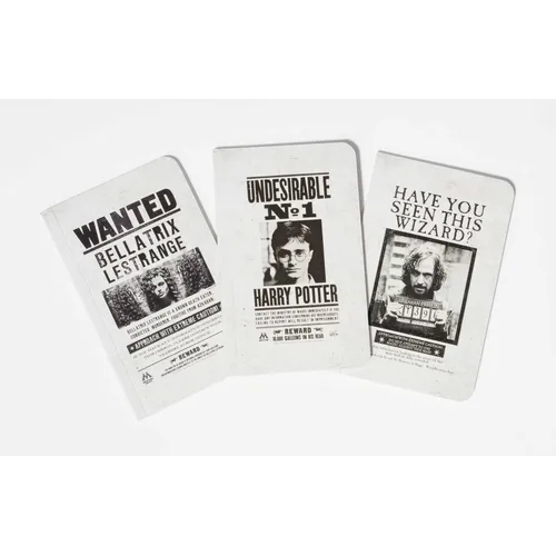 Harry Potter: Wanted Posters Pocket Notebook Collection (Set of 3) - Paperback