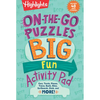 On-The-Go Puzzles Big Fun Activity Pad: Kids Travel Activity Pad with Over 90 Puzzles and 40 Stickers, Road Trip Games and Car Activities for Ages 69 - Paperback