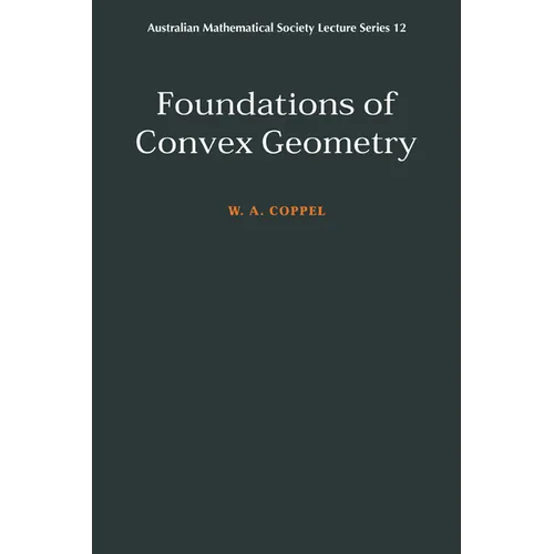 Foundations of Convex Geometry - Paperback