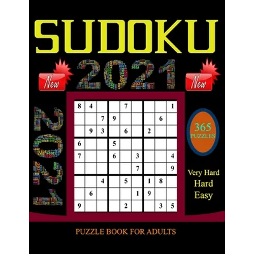 Sudoku Puzzle Book for Adults: 365 Easy to Very hard Sudoku Puzzles with Solutions paperback game suduko puzzle books for adults large print sudoko .. - Paperback