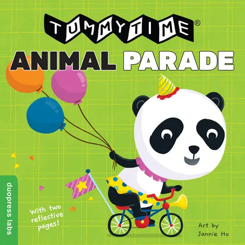 Tummytime(r): Animal Parade: A Sturdy Fold-Out Book with Two Mirrors for Babies. One Side Has High-Color Images, the Other Has High-Contrast Black-And - Board Book