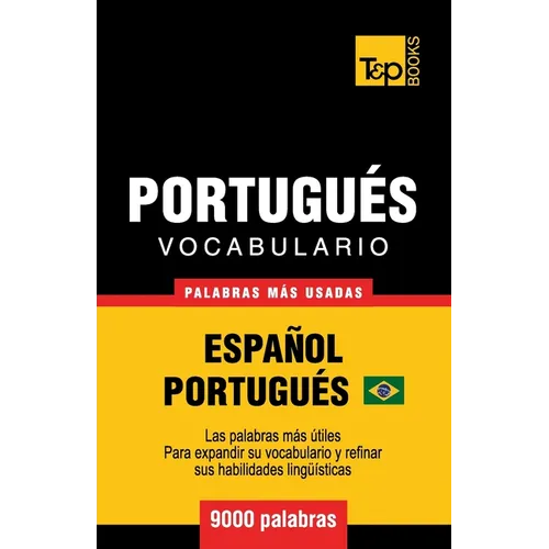 Vocabulario Español-Portugués Brasilero - 9000 palabras más usadas - Paperback