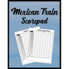 Mexican Train Scorepad: Scorecard Book Scorecard for Dominoes Tally Cards, Chicken Foot 8.5" x 11", 118 Pages - Paperback