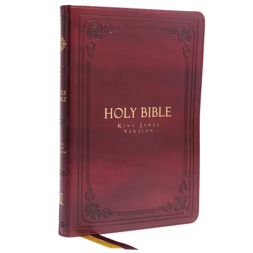 KJV Holy Bible: Large Print Thinline, Burgundy Leathersoft, Red Letter, Comfort Print: King James Version - Imitation Leather