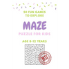 Maze Puzzle for Kids Age 8-12 years, 50 Fun to Explore Maze: Activity book for Kids, Children Books, Brain Games, Young Adults, Hobbies - Paperback