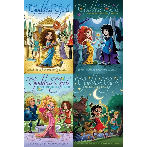 Goddess Girls Magical Collected Set: Athena the Brain; Persephone the Phony; Aphrodite the Beauty; Artemis the Brave - Paperback