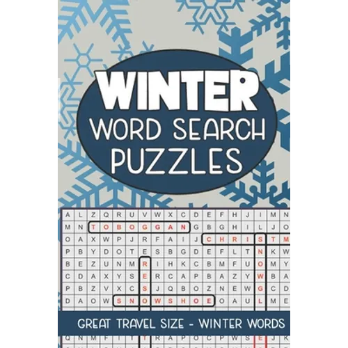 Winter Word Search Puzzles: Seek and Find Word Circle Puzzle Book Seasonal Activity Book for Kids and Adults - Paperback