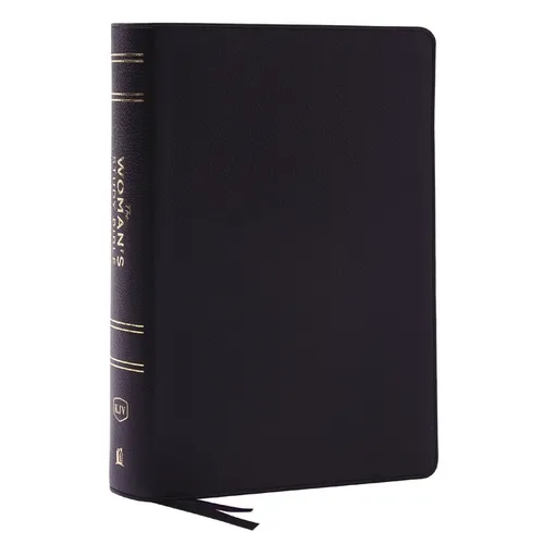 Kjv, the Woman's Study Bible, Black Genuine Leather, Red Letter, Full-Color Edition, Comfort Print (Thumb Indexed): Receiving God's Truth for Balance, - Leather