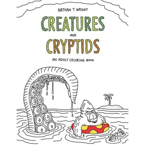 Creatures and Cryptids: An Adult Coloring Book - Paperback