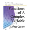 Functions of A Complex Variable: A First Course - Paperback