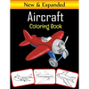Aircraft Coloring Book: 50 Premium Quality Airplane Coloring Pages - Paperback