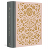 ESV Journaling Study Bible (Cloth Over Board, Blush/Ochre, Floral Design) - Hardcover