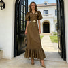 Summer Sexy Spicy Girl Retro Slim Fit Belt Decorative Slim Fit Slimming Fashionable Dress Women