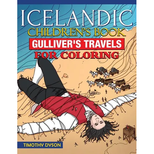 Icelandic Children's Book: Gulliver's Travels for Coloring - Paperback