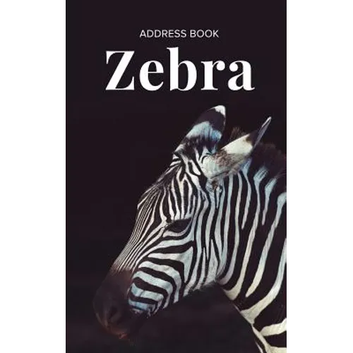 Address Book Zebra - Paperback