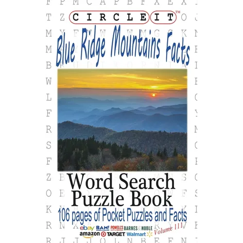Circle It, Blue Ridge Mountains Facts, Word Search, Puzzle Book - Paperback