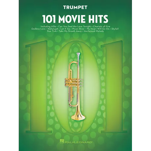 101 Movie Hits Trumpet Sheet Music Songbook Instrumental Folio for All Levels Includes My Heart Will Go On, Mission Impossible, Eye of the Tiger, the - Paperback