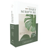 Niv, Daily Scripture, Super Giant Print, Paperback, White/Green, Comfort Print: 365 Days to Read Through the Whole Bible in a Year - Paperback