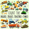 Count the Diggers, Trucks, Tractors & Tanks!: A Fun Picture Puzzle Book for 2-5 Year Olds - Paperback