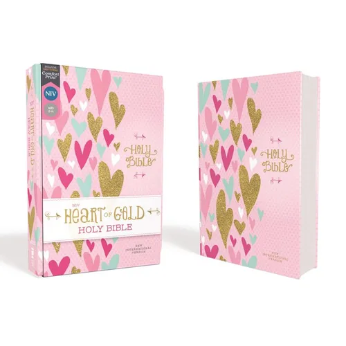 Niv, Heart of Gold Holy Bible, Hardcover, Red Letter Edition, Comfort Print - Hardcover
