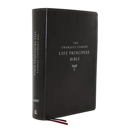 Niv, Charles F. Stanley Life Principles Bible, 2nd Edition, Leathersoft, Black, Comfort Print: Holy Bible, New International Version - Imitation Leather