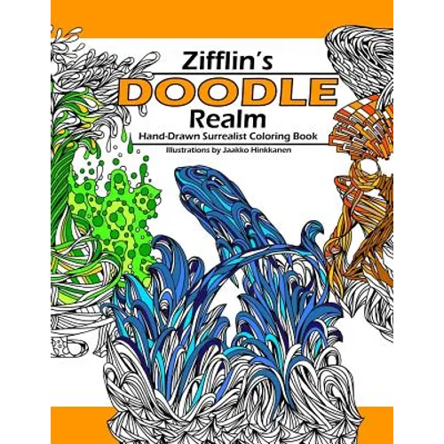 Doodle Realm: Zifflin's Coloring Book - Paperback