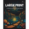 Large Print Landscape Coloring Book for Adults: Fun Relaxing Coloring Book For Adults - Paperback