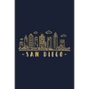 San Diego Skyline: San Diego travel inspired design. City of California, sights and history. Skyline and Cityscape. - Paperback