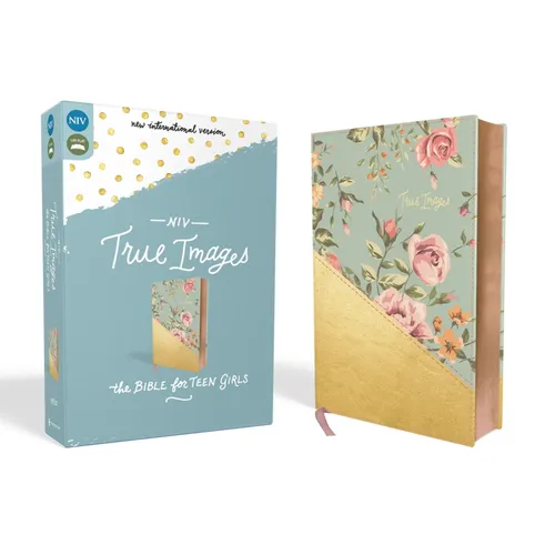 NIV, True Images Bible, Imitation Leather, Blue/Gold: The Bible for Teen Girls - Imitation Leather