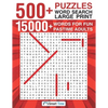 500+ Puzzles Word Search Large Print: 15000+ Words for Fun Pastime Adults - Paperback