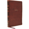 Nkjv, Thinline Bible, Giant Print, Leathersoft, Brown, Thumb Indexed, Red Letter Edition, Comfort Print: Holy Bible, New King James Version - Imitation Leather