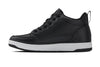 CALTO - Q271  - 2 Inches Taller (Black Noir) - Elevated Leatherette Micro-Perforated Sneakers