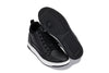 CALTO - Q271  - 2 Inches Taller (Black Noir) - Elevated Leatherette Micro-Perforated Sneakers